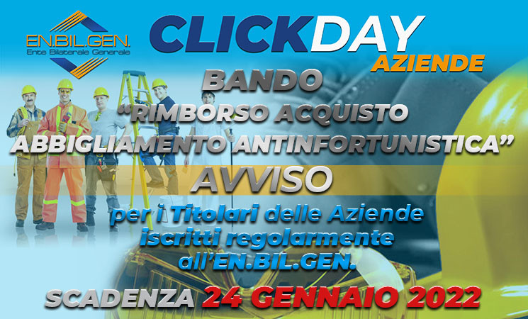 AVVISO BANDO "RIMBORSO ACQUISTO ABBIGLIAMENTO ANTINFORTUNISTICA"